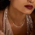Retro Diva Gold & Diamond Necklace,,hi-res view 1