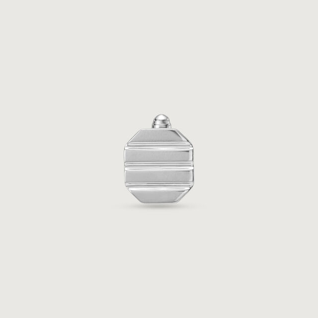 Hexa Groove Silver Cufflinks,,hi-res image number null