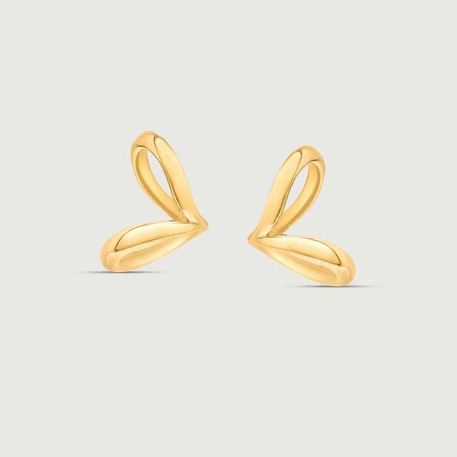 Sassy Twirl Gold Stud Earrings,,hi-res image number null