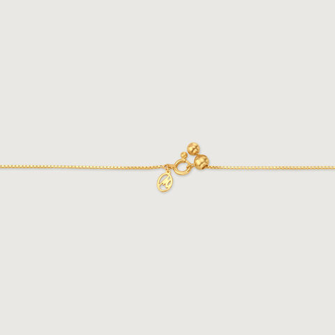 Sleek Radiant Gold Necklace