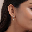 Glam Garden 14 Kt Gold and Diamond Drop Earrings,,hi-res view 2