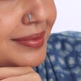 Lovely Bloom Silver Nose Pin,,hi-res view 2
