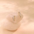 Fluid Embrace Diamond Hoop Earrings,,hi-res view 1