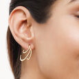 14KT Yellow Gold Summer Breeze Hoop Earrings,,hi-res view 1