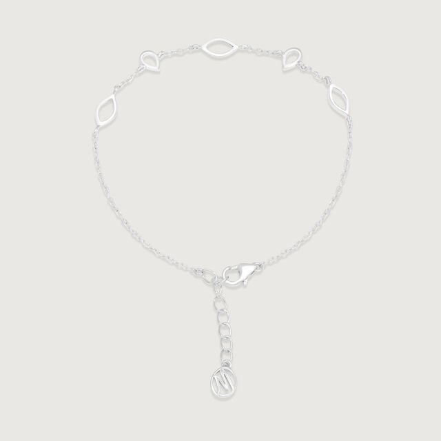 Delicate Leaflet Silver Bracelet,,hi-res image number null