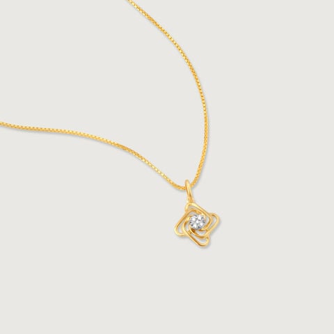 Twisted Glow Diamond Pendant