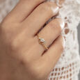 Heartfelt Radiance 14 kt Gold & Diamond Finger Ring,,hi-res view 2