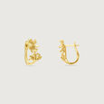 Daisy Magic Gold Hoop Earrings,,hi-res view 4