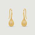Graceful Latticed Pearl Drop Earrings,,hi-res view 5