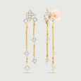 Starlit Cascade Diamond Drop Earrings,,hi-res view 4