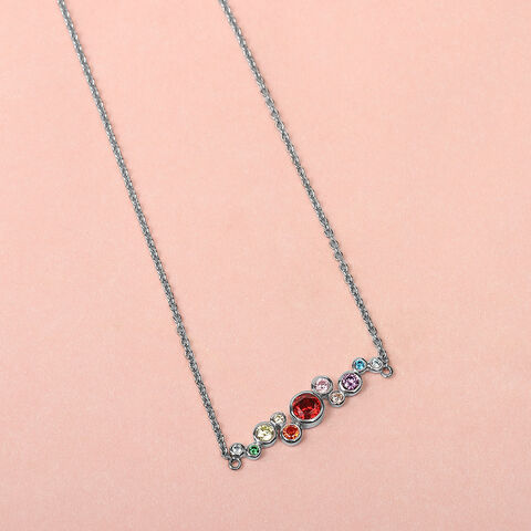 Vivid Harmony Silver Necklace