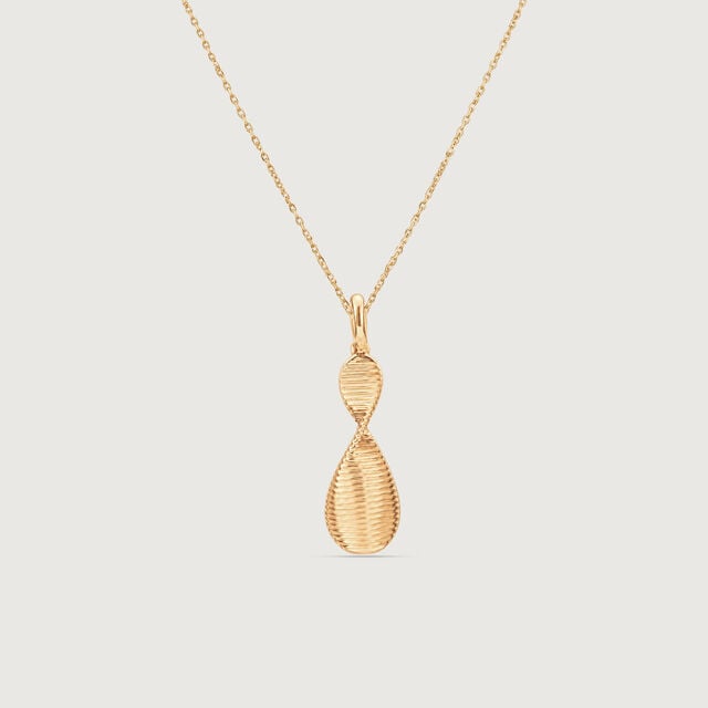 Textured Twist Gold Pendant,,hi-res image number null