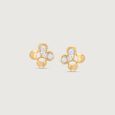 Bloom Charm Diamond Stud Earrings,,hi-res view 3