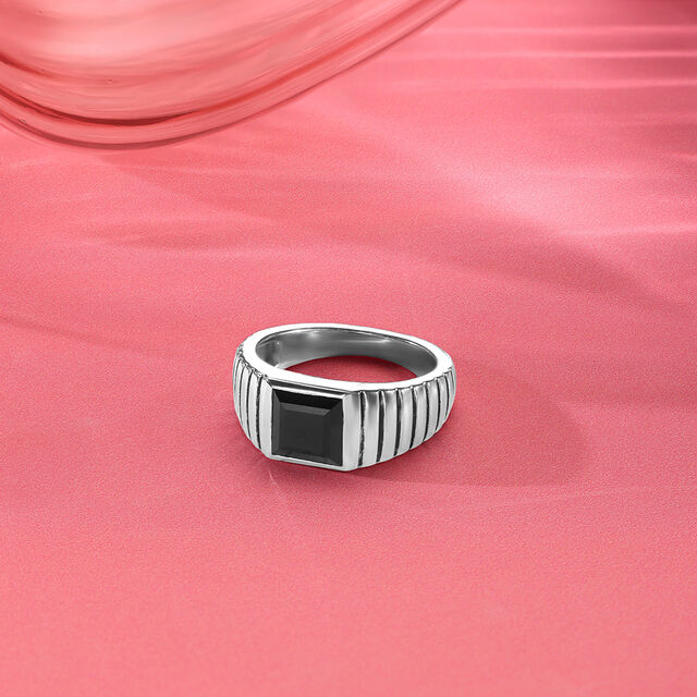 Ridge Frame Silver Ring,,hi-res image number null