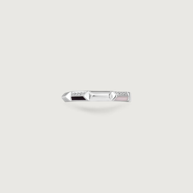 Sunny Striking Enamel Silver Ring,,hi-res image number null