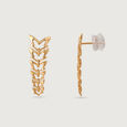 Butterfly Ballet 14KT Yellow Gold Drop Earrings,,hi-res view 4