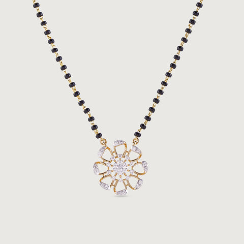 Blooming Bliss Gold and Diamond Mangalsutra