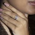 Disco Pulse Gold & Diamond Finger Ring,,hi-res view 2