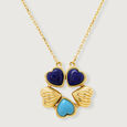 Heart Harmony 18KT Transformable Lapis Lazuli Necklace,,hi-res view 5