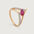 Alluring Siren 14KT Ruby & Diamond Ring,,hi-res view 4