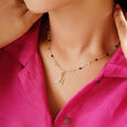 Mia Sutra DIY with Alphabet Charms- M,,hi-res view 2