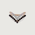 Chevron Onyx Gold & Diamond Finger Ring,,hi-res view 1
