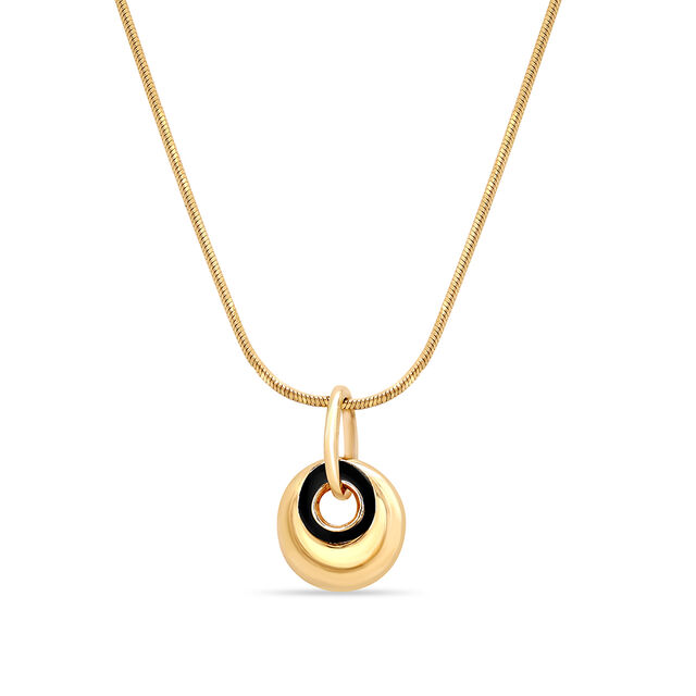 14KT Yellow Gold Overlapping Circles Pendant,,hi-res view 1