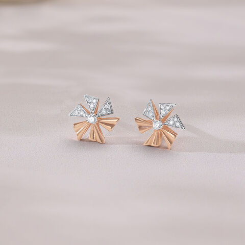 Pinwheel Pop Diamond Earrings