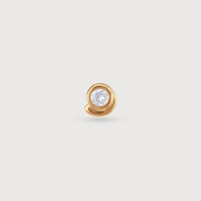 Chic Swirl Topaz Nose Pin,,hi-res image number null