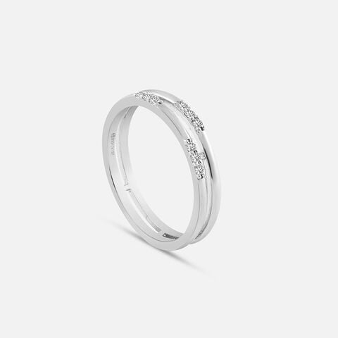 Dual Glam Silver Ring