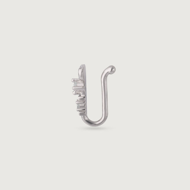 Cute Gleam Silver Nose Pin,,hi-res image number null