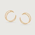 Universe Swirls 14Kt Hoop Earring,,hi-res view 4