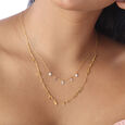 Playful Layers Diamond Necklace,,hi-res view 2