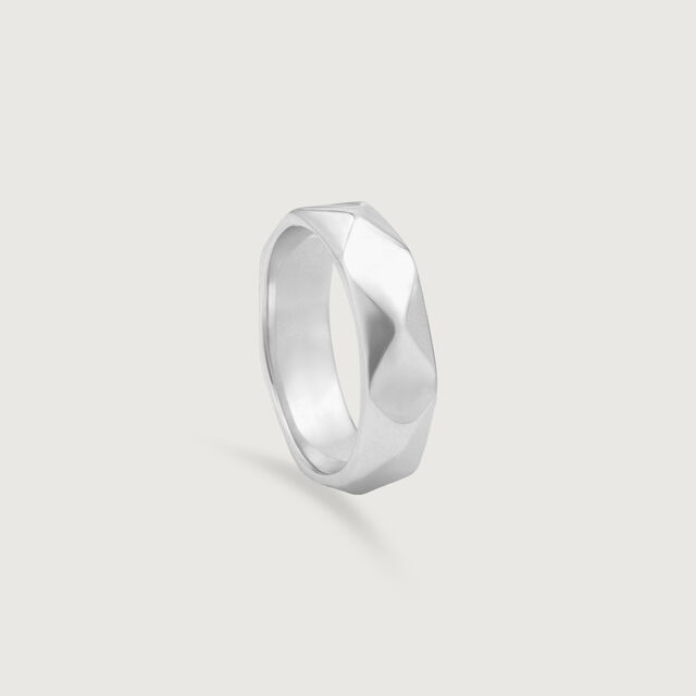 Sleek Frame Silver Ring,,hi-res image number null