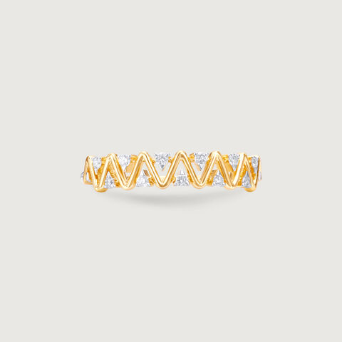 Zigzag Radiance Diamond Ring