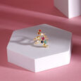 Chic Fusion 14KT Navaratna Finger Ring,,hi-res view 2