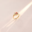 Glowing Navaratna Diamond Ring,,hi-res view 1