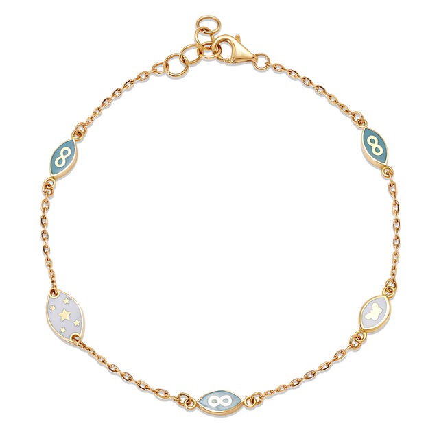 18KT Yellow Gold Charm Of Renewal Bracelet,,hi-res image number null