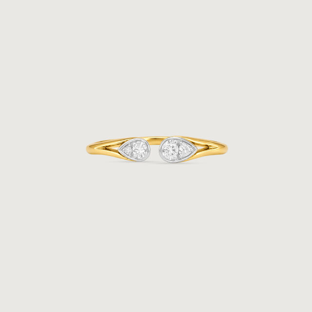 Subtle Balance Diamond Platinum Gold Ring,,hi-res image number null