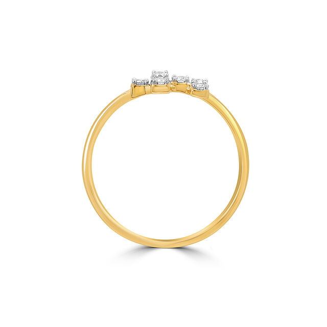 14KT Yellow Gold Ice Spike Symphony Diamond Ring,,hi-res image number null