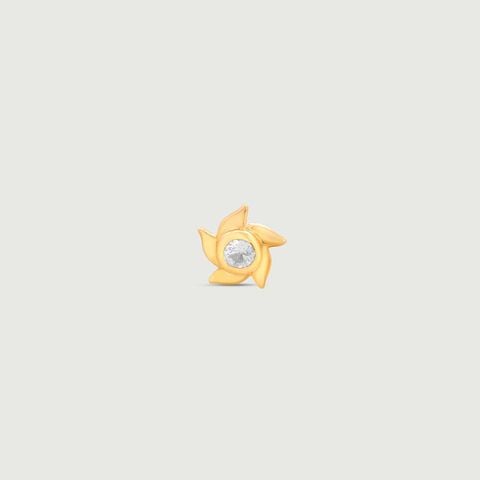 Twirl Spark Topaz Nose Pin