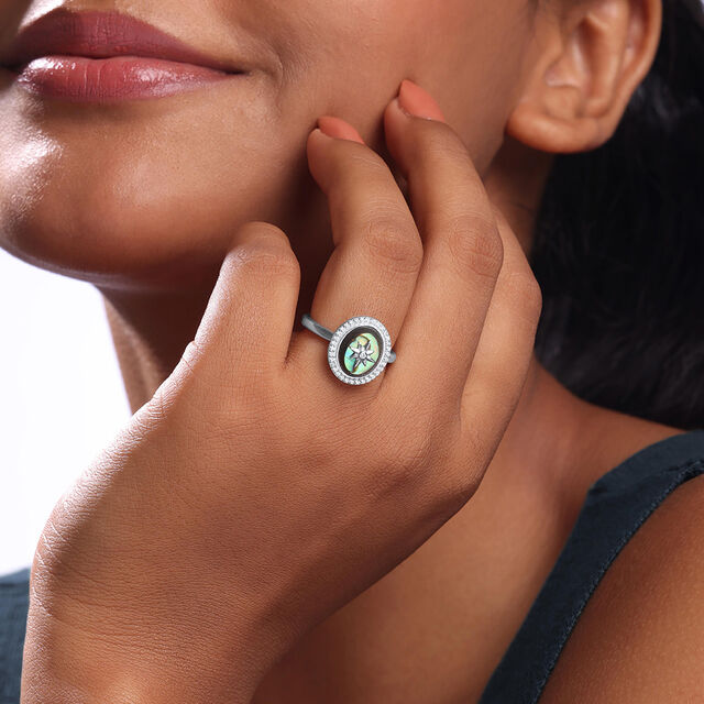 Starry Ocean Silver Ring,,hi-res image number null
