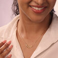Lumina Blossom 14KT Gold & Diamond Necklace,,hi-res view 2