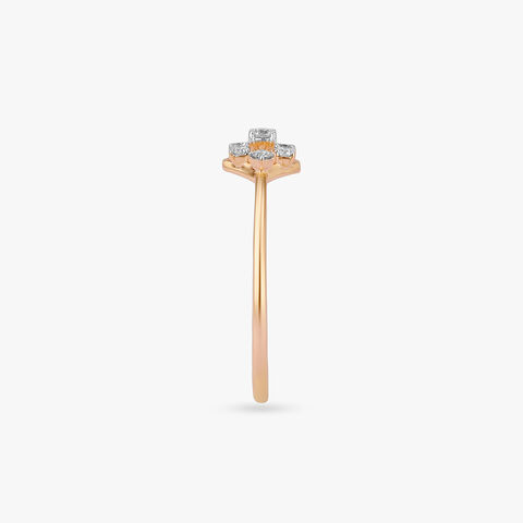 Starlit Blossom Diamond Ring