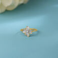 Sunshine Petal 14KT Gold & Diamond Ring,,hi-res view 1