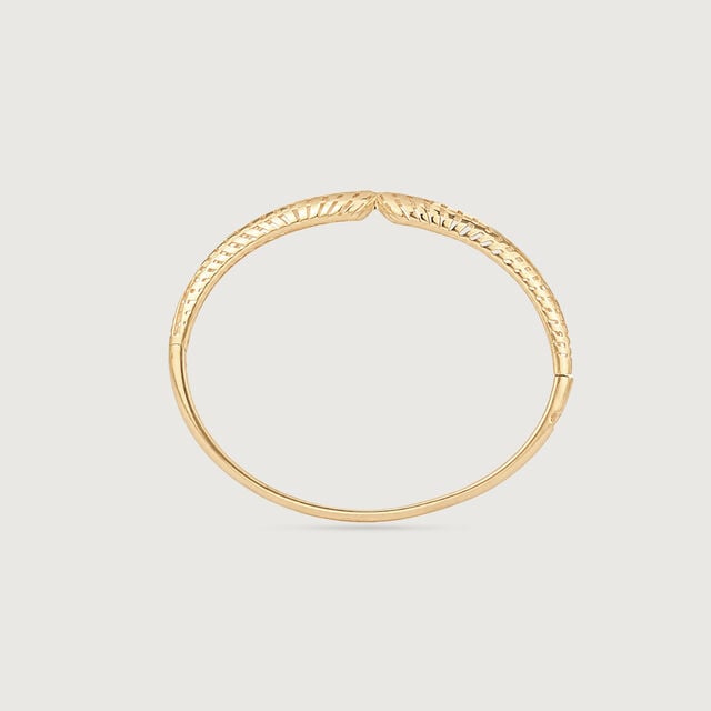 Graceful Leaf Gold Bangle,,hi-res image number null