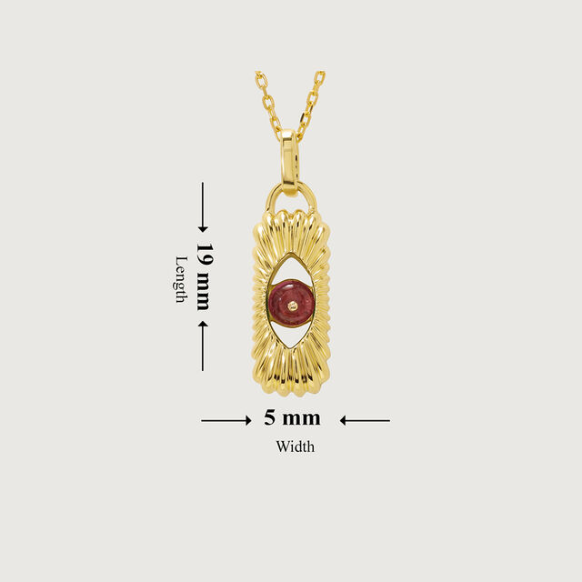 Graceful Guardian 18KT Pink Tourmaline Pendant with chain,,hi-res image number null