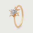 Supernova Shine 14KT Diamond Finger Ring,,hi-res view 2