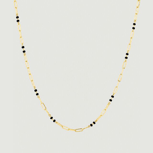 Sleek Geometric Gold Mangalsutra,,hi-res image number null