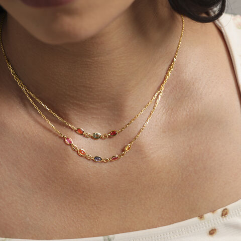 Layer Pop Sapphire Necklace